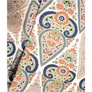 POTTERY BARN Duvet Cover Gisela Paisley Medallion 100% Cotton Sateen Full / Quee